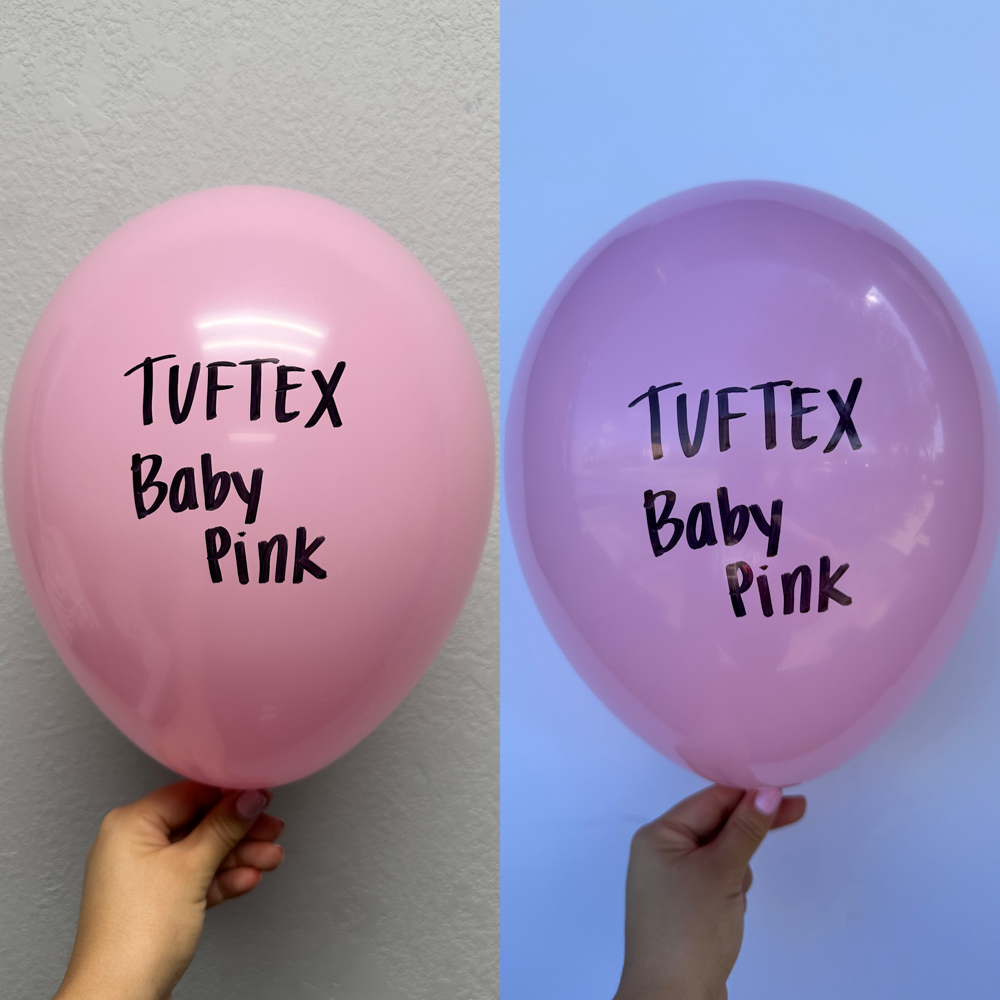 Globos de látex rosa bebé Tuftex de 36 pulgadas, 1 unidad