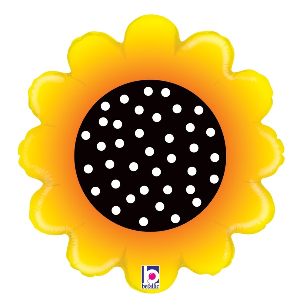 Betallic Sunny Sunflower 18 inch Foil Balloon 1ct