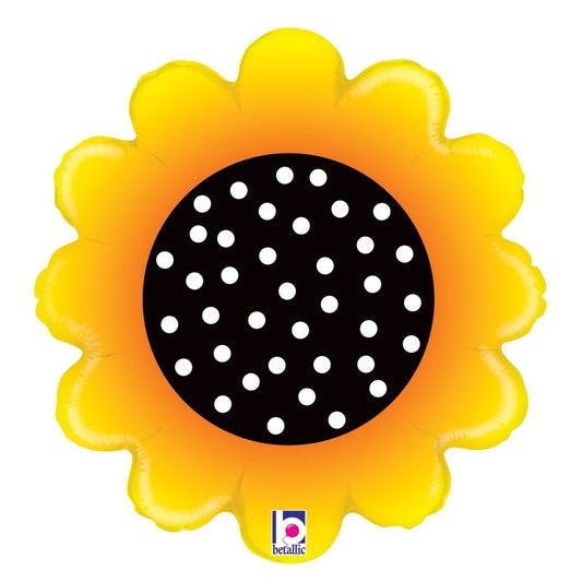 Betallic Sunny Sunflower 18 inch Foil Balloon 1ct