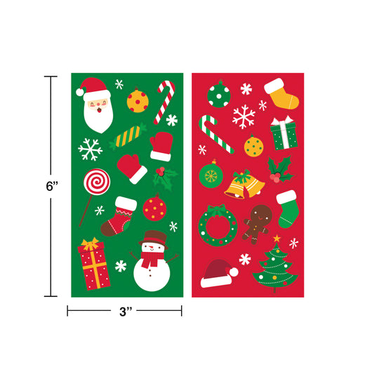 Christmas Decor Stickers 8ct