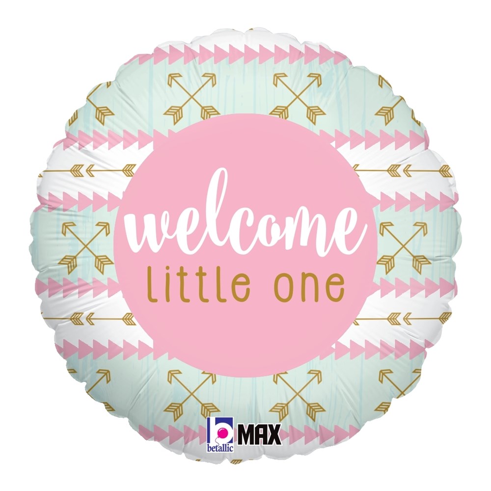 Betallic Welcome Little OnePink 18 inch MAX Float Balloon 1ct