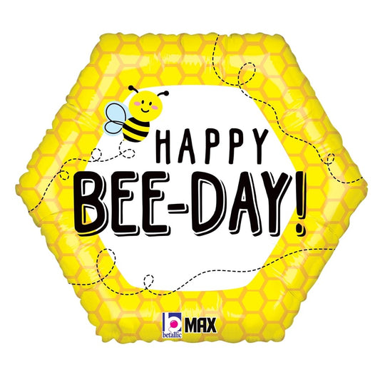 Betallic Happy Bee-Day 18 inch MAX Float Balloon 1ct