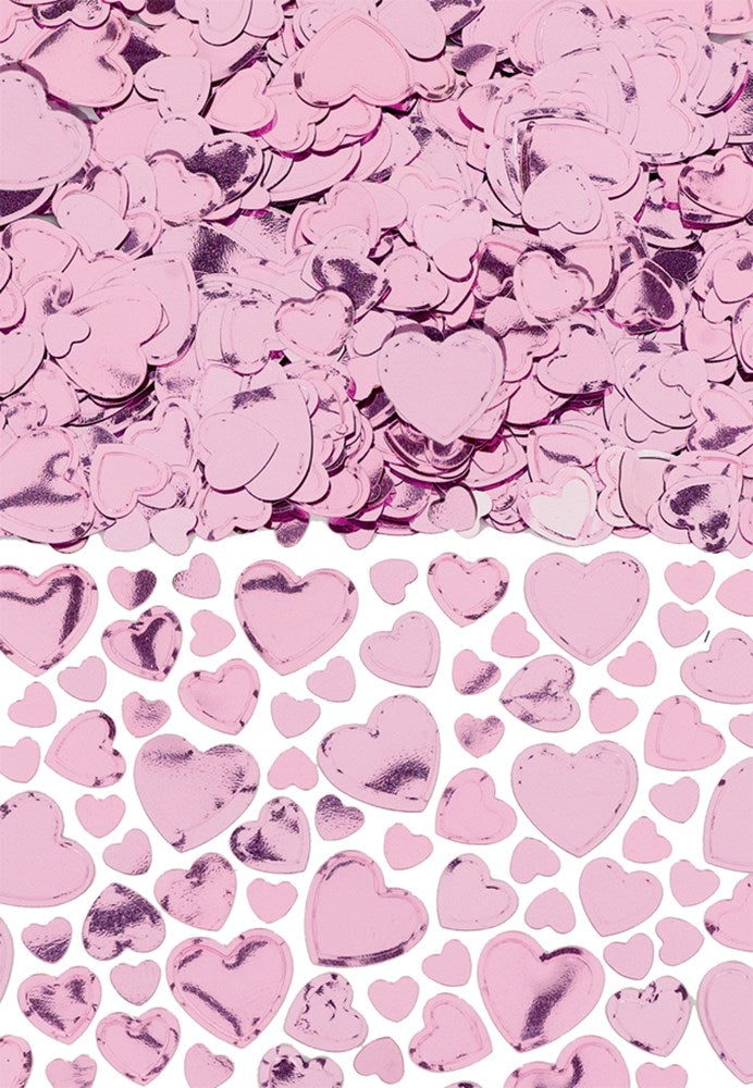 Light Pink Hearts Confetti 1ct