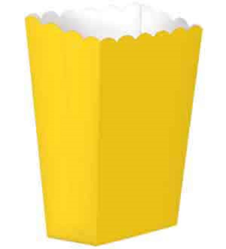 Small Popcorn Box Yellow Sunshine 5ct