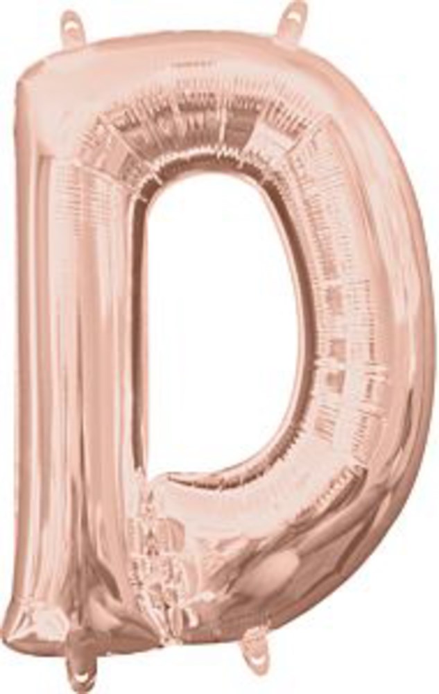 Anagram 16in Balloon Letter D Rose Gold