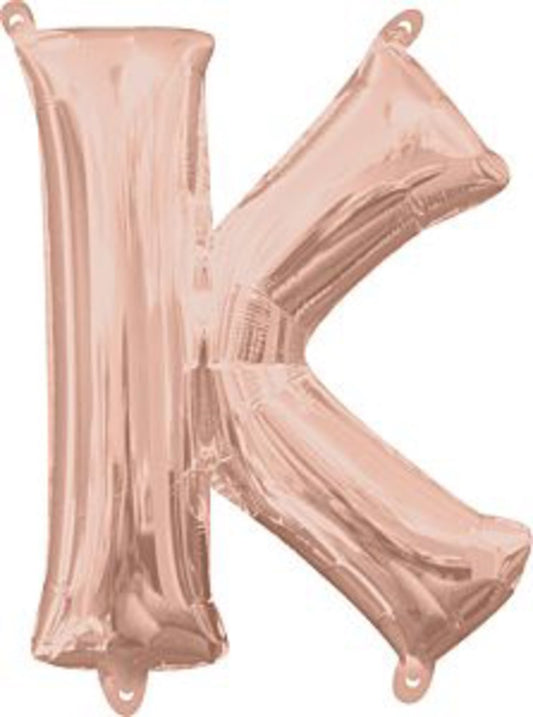 Anagram 16in Balloon Letter K Rose Gold