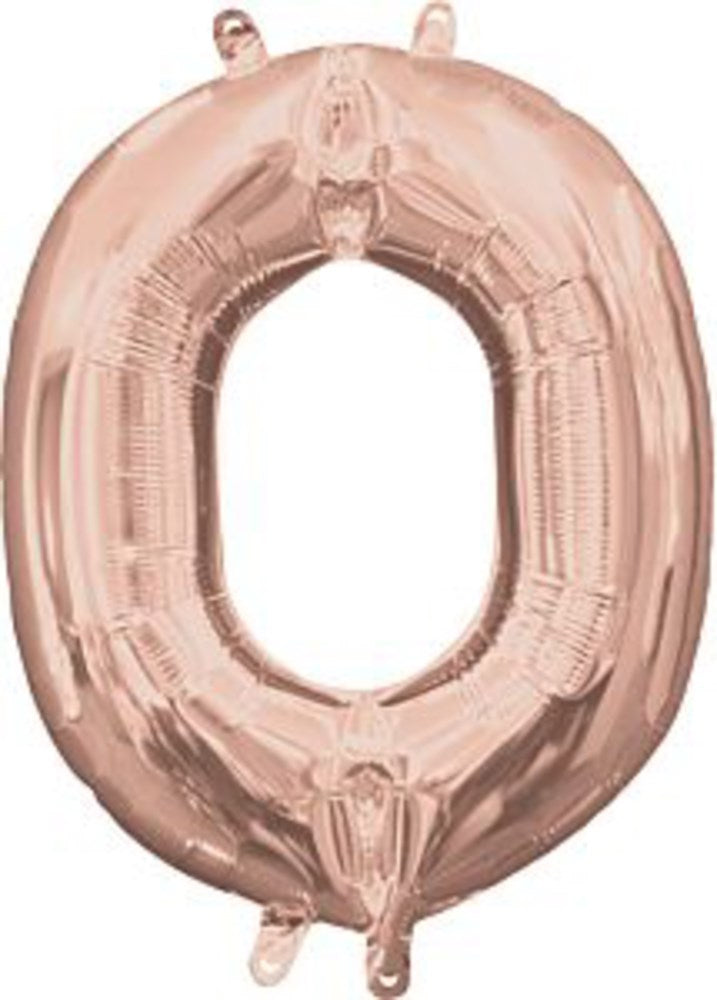 Anagram 16in Balloon Letter O Rose Gold