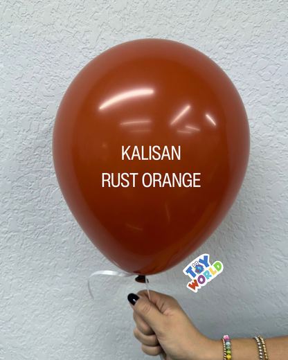 Globos de látex de color naranja óxido retro Kalisan de 12 pulgadas, 100 unidades