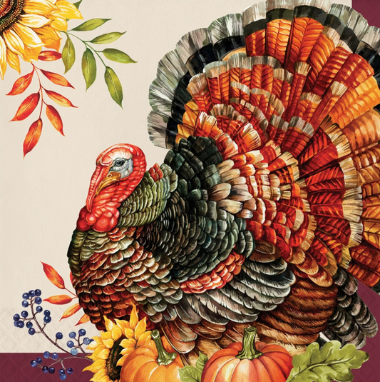 Bountiful Bird Dinner Napkin 16ct