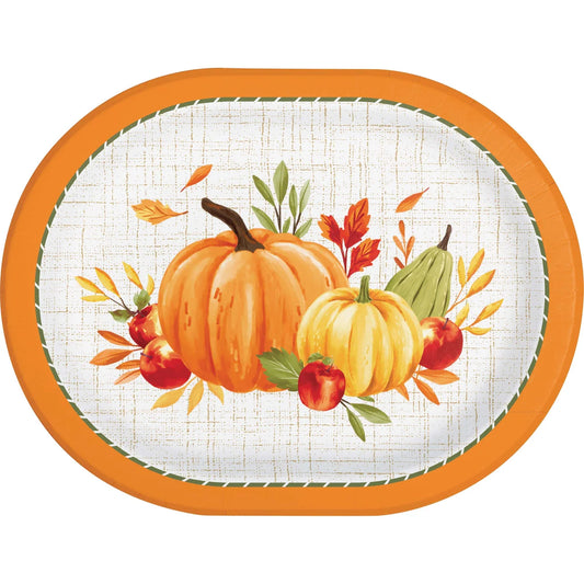 Autumn Orchard Oval Platter 8ct