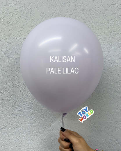 Globos de látex Kalisan Macaron de color lila pálido de 12 pulgadas, 100 unidades