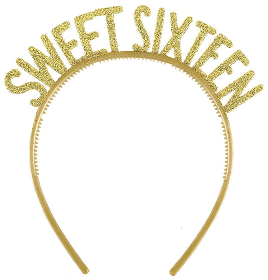 Sixteen Blush Plastic Headbands 6ct