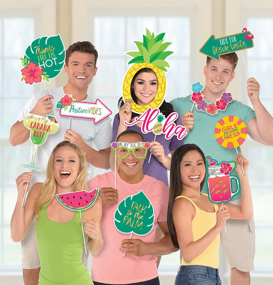 Aloha Jumbo Photo Prop Kit 12ct