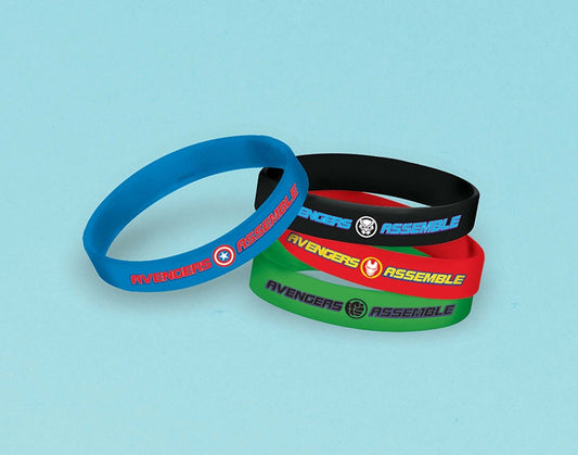 Marvel Avengers Powers Unite Rubber Bracelet 4ct