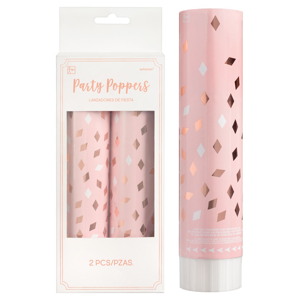 Poppers de confeti de cumpleaños Blush