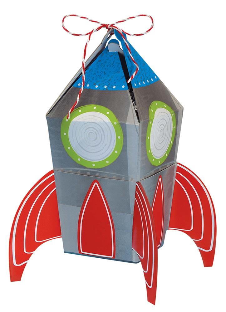 Blast Off Birthday Favor Box 8ct