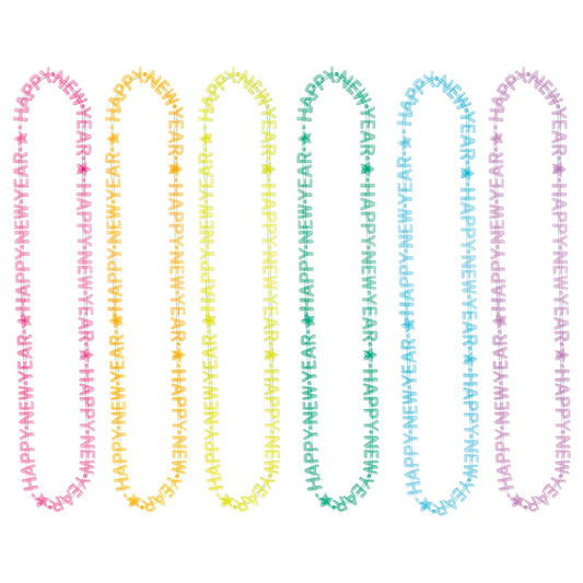 Happy New Year Glow Necklaces 6ct