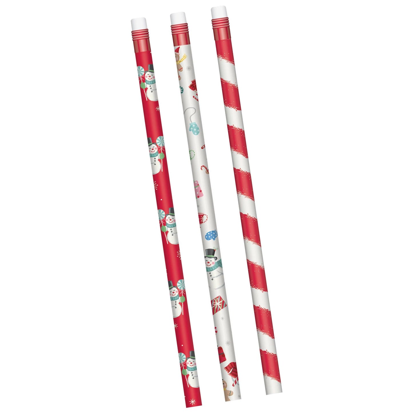 Christmas Peppermint Twist Pencils 24ct