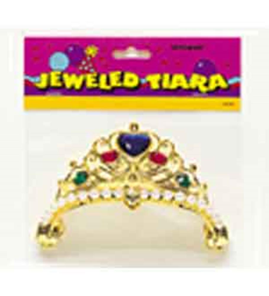 Jeweled Tiara - Assorted Gold and Silver