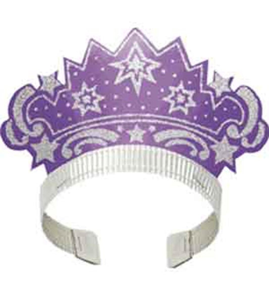 Glitter Tiara Asst 12ct