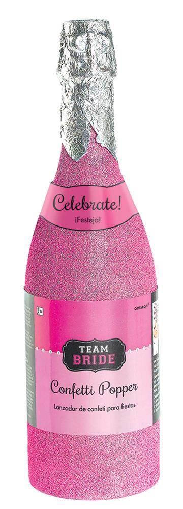 Team Bride Champange Bottle Party Popper 1ct