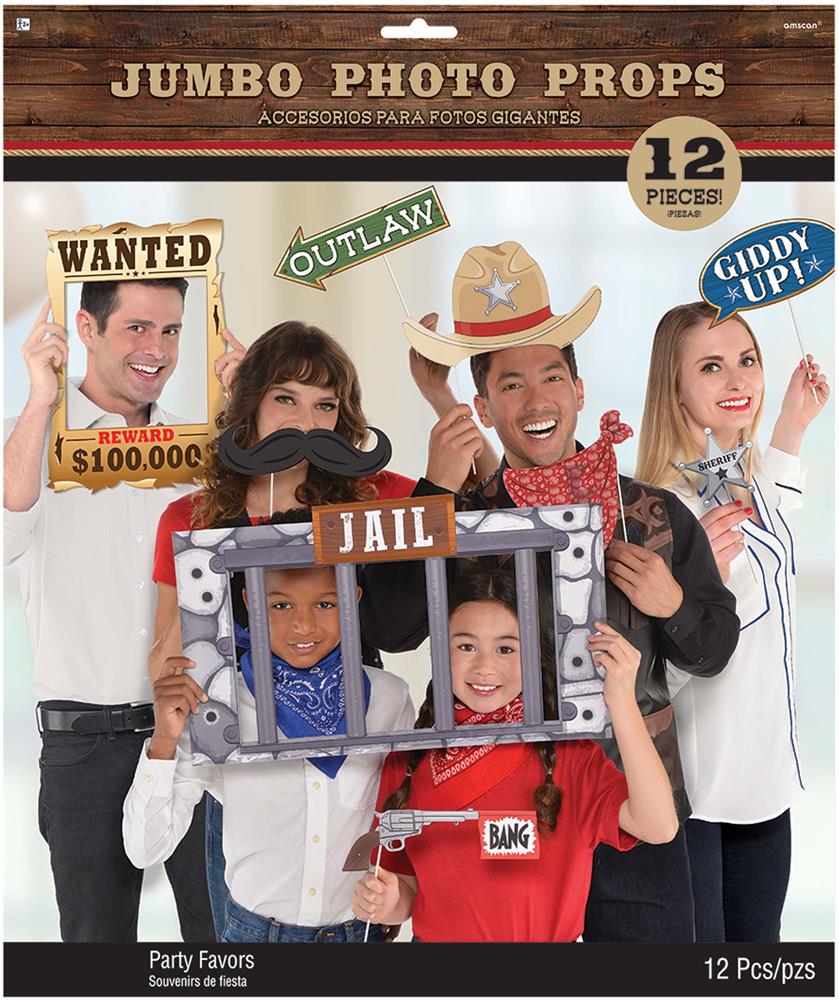 Western Jumbo Photo Prop 12ct