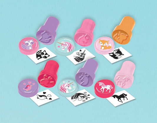 Juego de sellos de recuerdo de unicornio mágico 6ct
