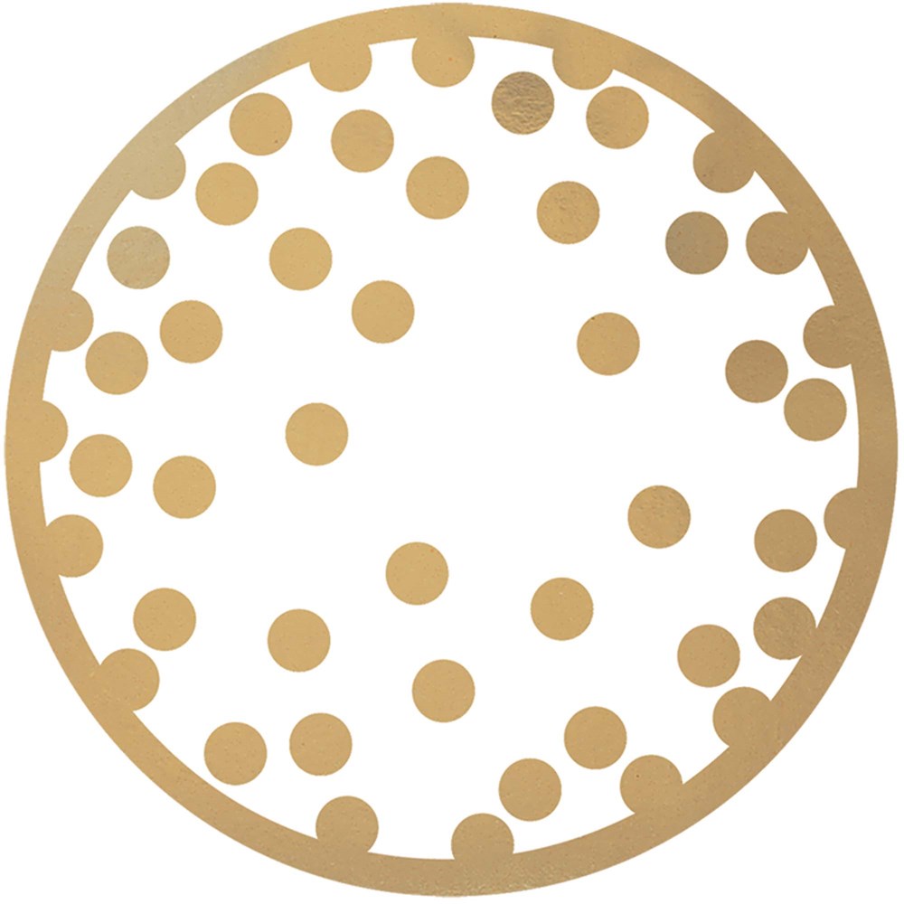 Coaster Confetti Dots 18ct - Gold