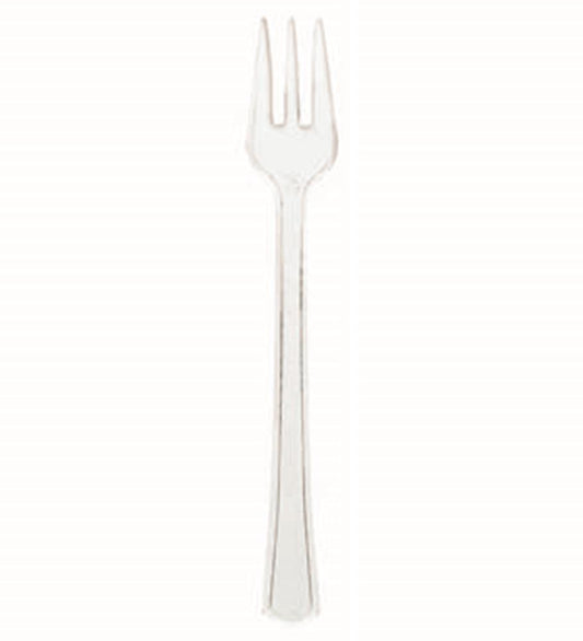 Mini Plastic Fork Clear 40ct