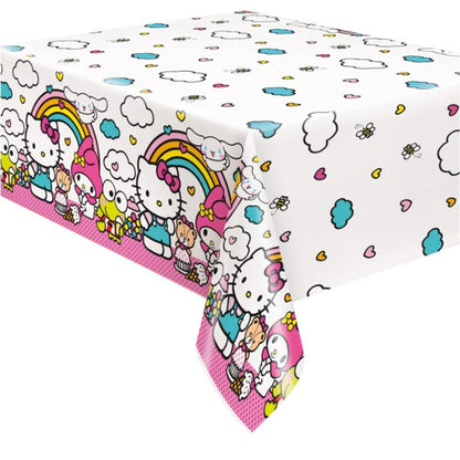 Hello Kitty and Friends Rectangular Plastic Table Cover 54 inch x 84 inch