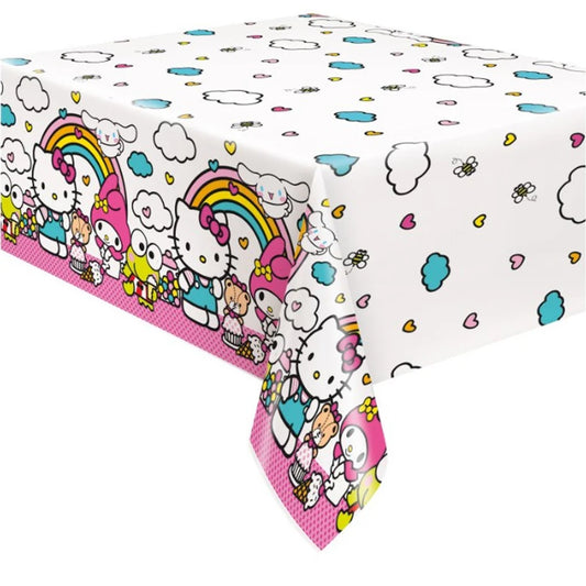 Hello Kitty and Friends Rectangular Plastic Table Cover 54 inch x 84 inch