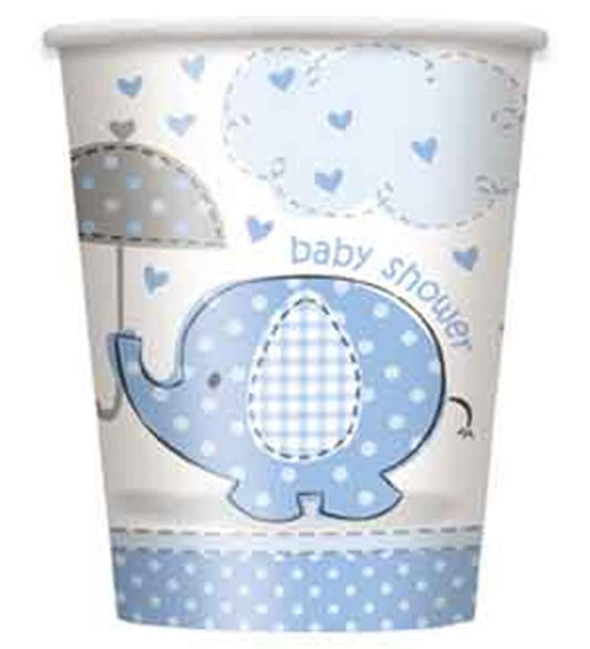 Umbrellaphants Blue 9oz Cup 8ct
