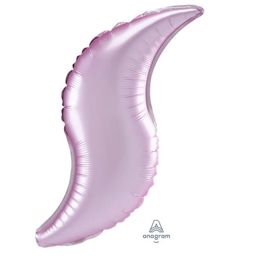 Anagram 28 inch Pastel Pink Curve Foil Balloon 1ct