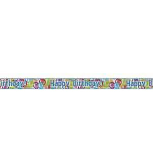 Balloon Birthday Prism Banner 9ft