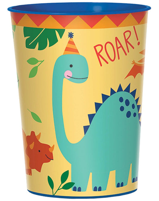 Taza de recuerdo de fiesta Dino-Mite