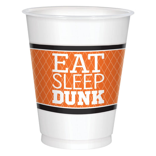 Basketball Nothin' But Net Plastic Cups 16 ounce 8ct