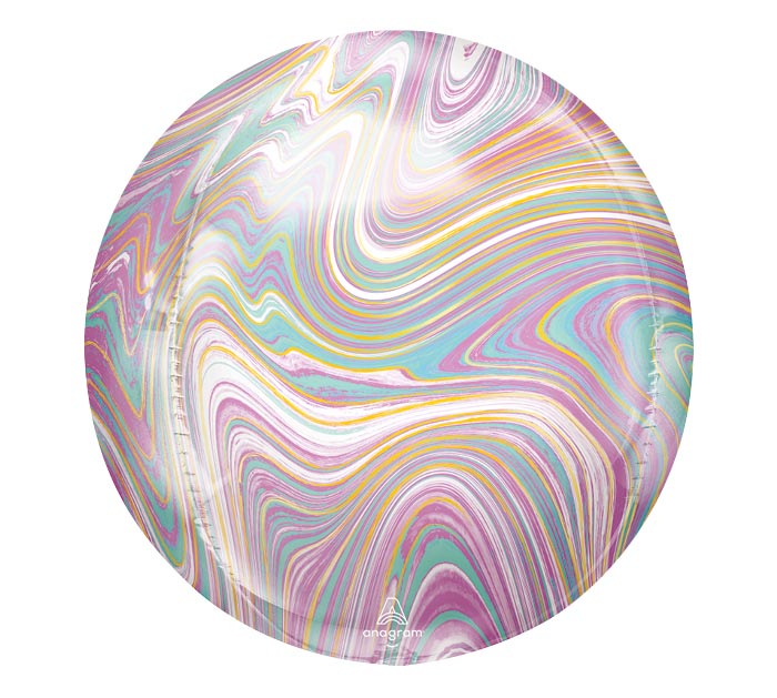 Anagram Pastel Marblez 16in ORBZ Balloon