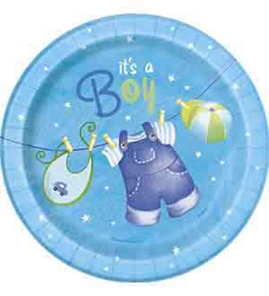 Clothesline Blue Plate (S) 8ct