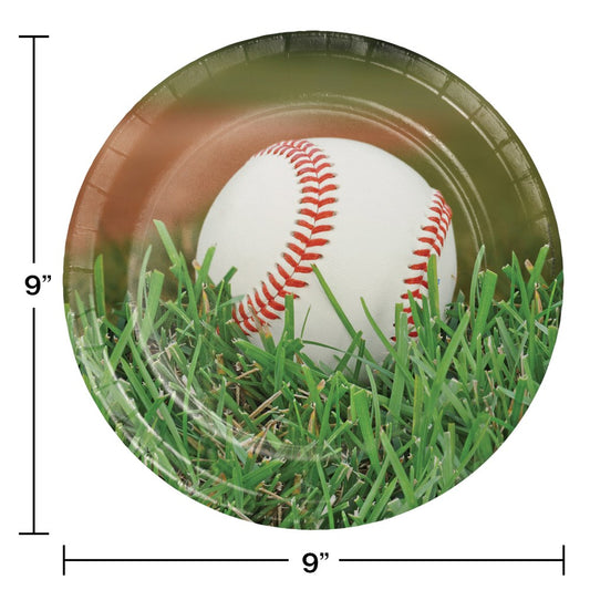 Plato de béisbol para fanáticos de los deportes (L) 8 unidades