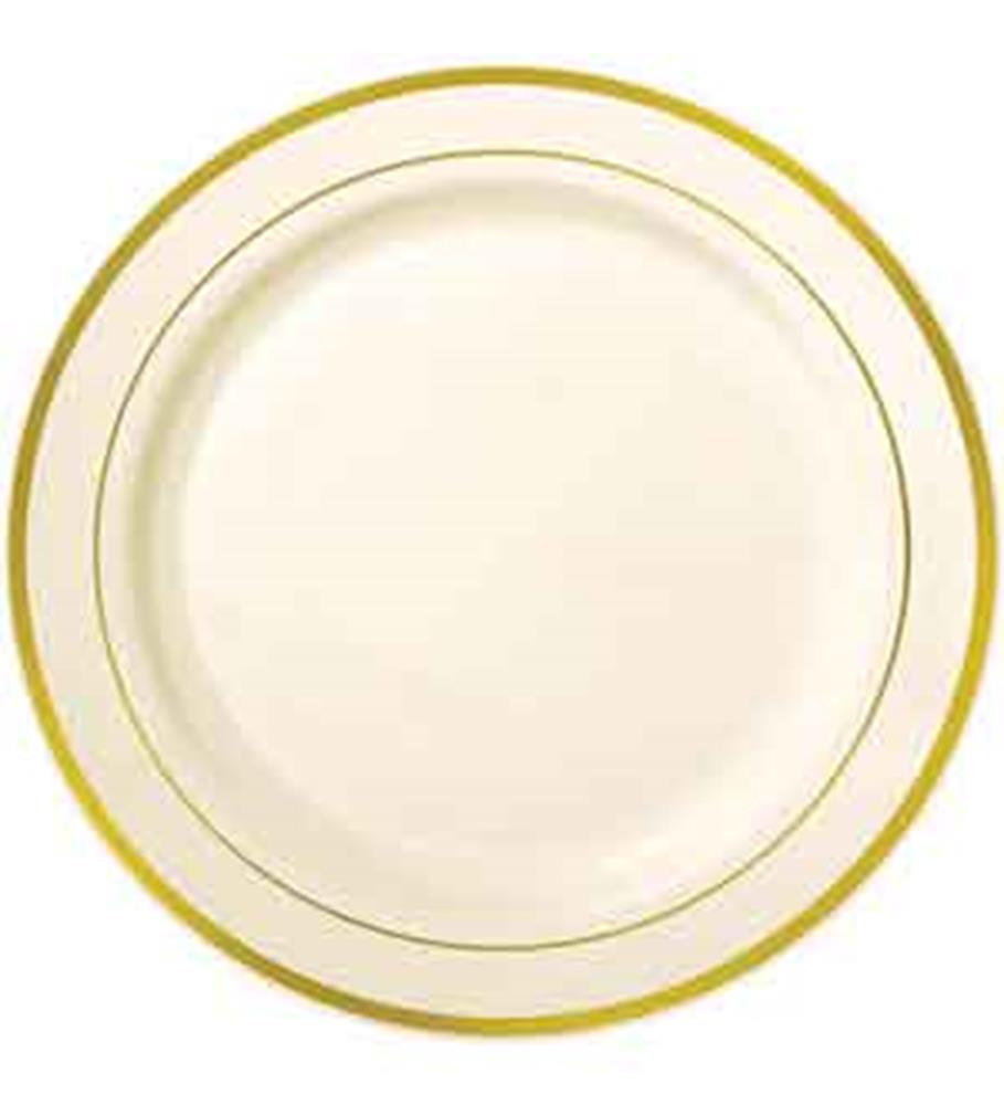 Cream Gold Trim Tray 16in