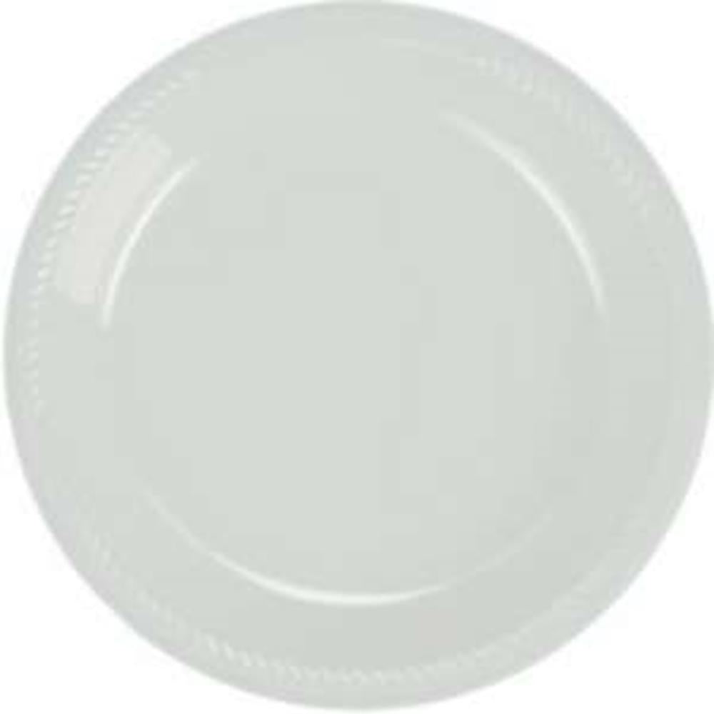 Round Plastic Plates Frosty White 7 inch 20ct