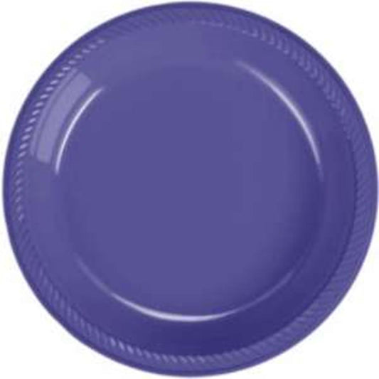 Hydrangea Plastic Plate (L) 20ct