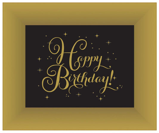 Gold Birthday Tray Paper (L) 2ct