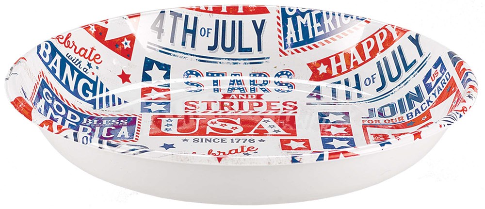 Patriotic Plastic Bowl 1ct