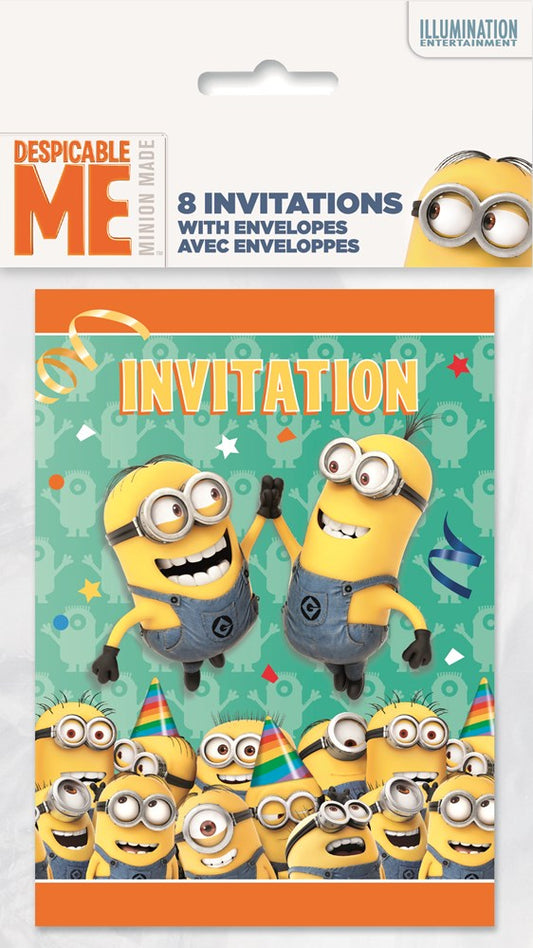 Despicable Me Invitación 8ct