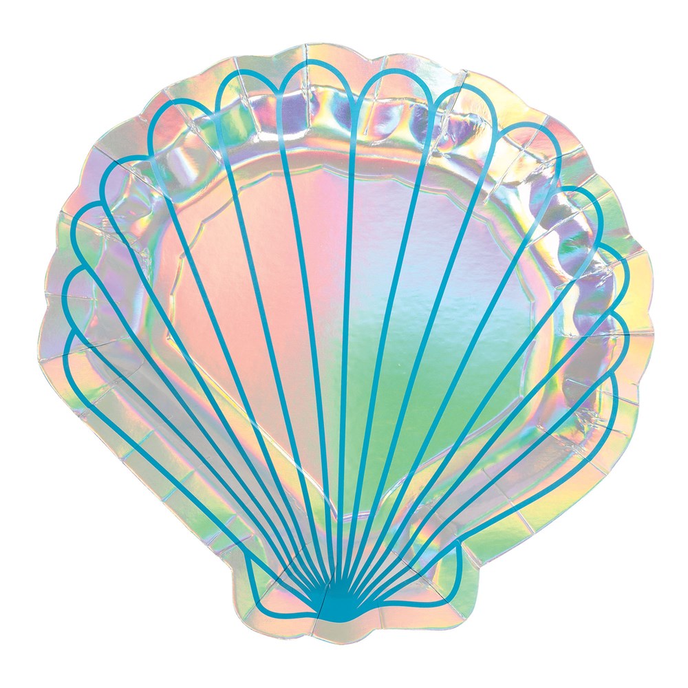 Little Mermaid Wished Plate Shell Shape