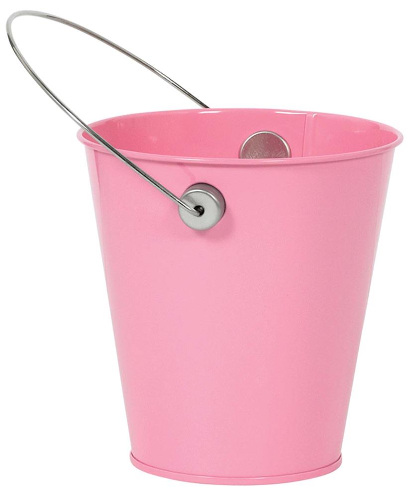 Metal Bucket New Pink 1ct