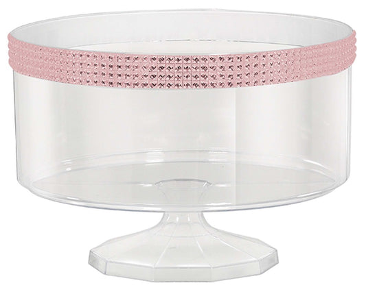 Small Trifle Container with Pink Gems 1ct