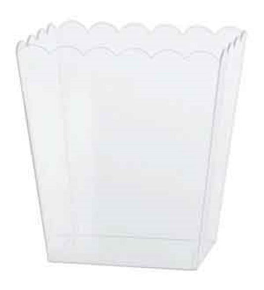 Container Scalloped Plastic 1ct