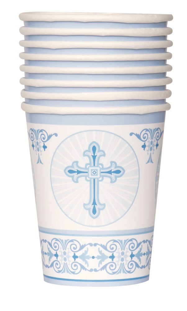 Rad Cross Cup 9oz 8ct - Blue